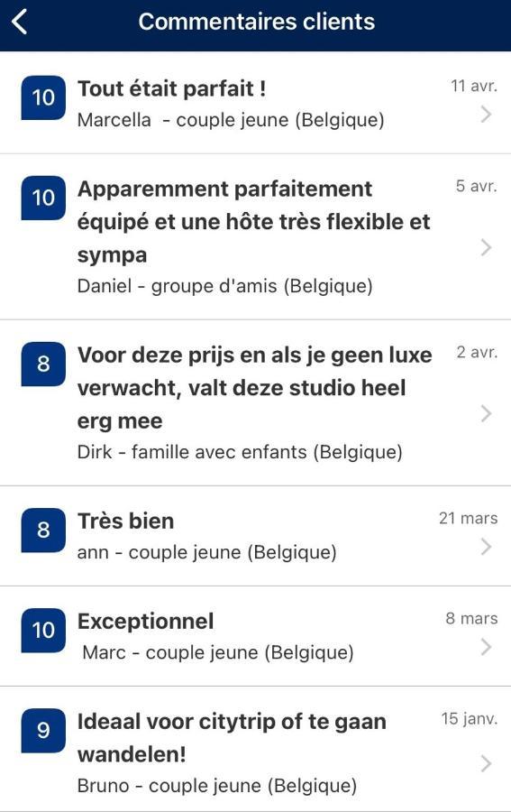 Studio 2 Pers. Tourisme Et Business Apartman Namur Kültér fotó